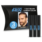 Just for Men 1-Day Beard & Brow Color pack front view with eco packaging.