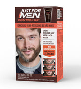 Just for Men Control GX, barba con keratina, barba más densa y suave tras lavado.