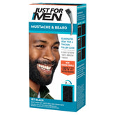 Just For Men Mustache and Beard jet black M-60 in easy 5-minute application for natural color