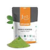 Just Jaivik indigo powder packaging preserves freshness