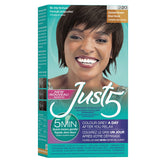Just 5 Women's 5 Minute Color box showing natural gray coverage with conditioner.