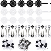 Conjunto Jutom de 72 piezas, horquillas de bolas para niñas, perfecto para peinados diarios.