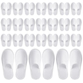 Juvale disposable slippers front-packaging view for guest-ready hotel presentation.
