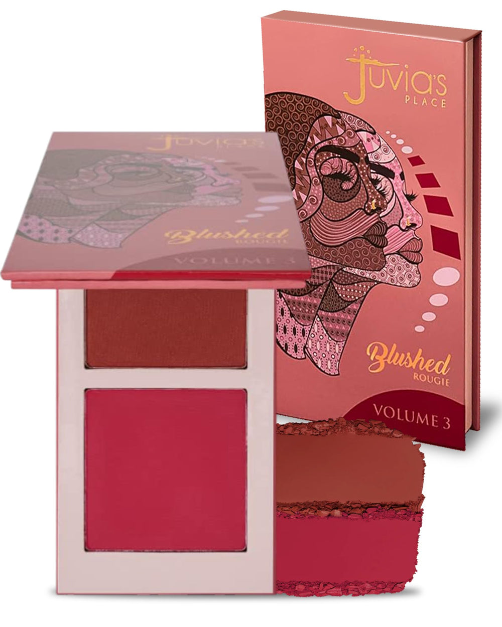 Juvia's Place Blushed Duo Blush Volume3 two shades swirl for natural flush