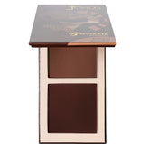 Juvia's Place Bronzed Duo Deep Dark compact with soft matte bronzer for natural contour.