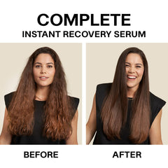 JVN serum in hand, ready for palm application to tame frizz