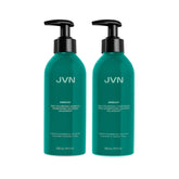 JVN Embody volumizing shampoo bottle shows fuller hair and color-safe cleansing