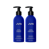 JVN Nurture hydrating shampoo bottle shown for instant hydration and smoother hair.