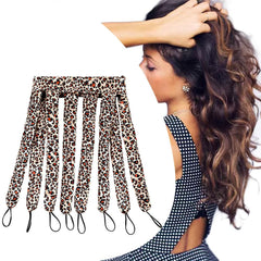 JYHi leopard print heatless curl headband for long hair with soft finish and no heat.