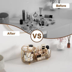 Jywantful cosmetic brush holder keeps brushes tidy and ready