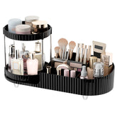 Jywantful makeup organizer rotating tray top view, smooth 360-degree access