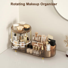 Jywantful two-layer rotating organizer keeping items accessible with smooth glide