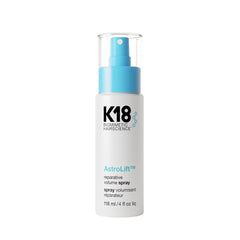 K18 AstroLift Reparative Volume Spray bottle shown for a lightweight lift and volume.