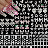 KACHIMOO butterfly charm for eye-catching nail art.