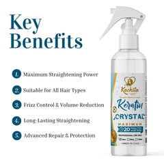 Kachita Spell Keratin Crystal smooth hair texture after treatment
