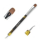 KADS French Brush 2-Way in action for precise nail art lines.