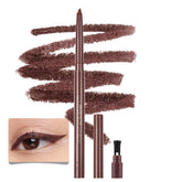 Kaely delineador gel rojo marrón con afilador integrado para delineados nítidos