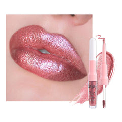 Kaely labio metalico rosa 2 en 1 para delinear y colorear