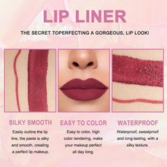Kaely matte velvet waterproof formula for smudge-proof all-day wear.