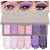 Kaely Paleta mini con 6 colores púrpuras para looks duraderos