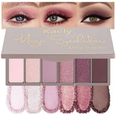 Kaely paleta sombras rosa claro mini, colores vibrantes para looks diarios