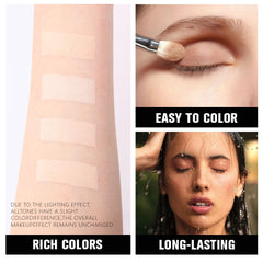 Kaely Eyeshadow Quad shimmer shade for light-catching glow and center-lid emphasis.
