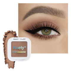 Kaely single eyeshadow in rosy brown matte shows smooth pigment for daily use