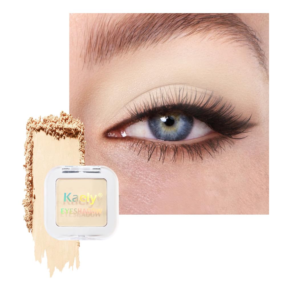 Kaely Vanilla Nude single eyeshadow for everyday natural definition