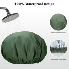 Gorro impermeable con elastico Kafteri evita filtraciones de agua.