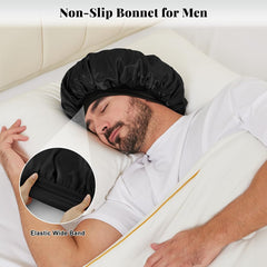 Gorro satinado Kafteri para dormir, ajuste cómodo sin cordones