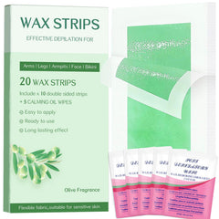 KAGZWXX wax strips ready-to-use for at-home hair removal on legs and arms