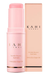 KAHI Collagen Balm Stick bottle shows compact all-in-one hydration solution.