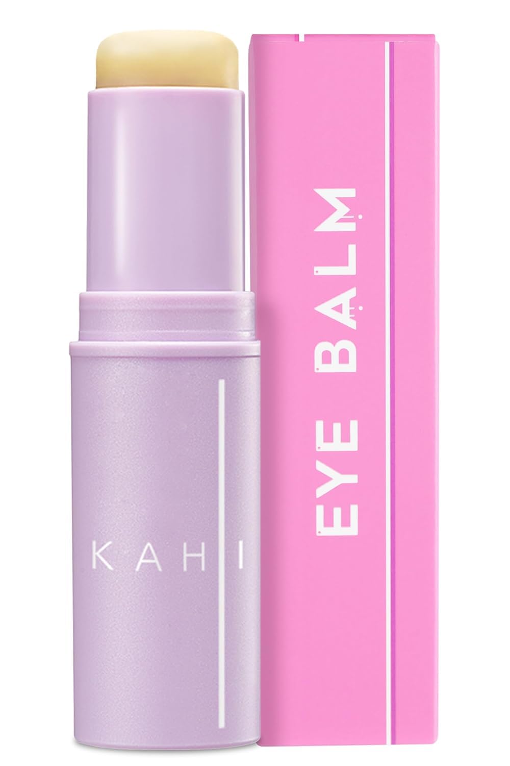 KAHI Eye Balm Stick application on the under-eye for quick brightening.