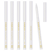 KAIQIKAIXI lapiz delineador blanco, conjunto de seis para uso profesional en ojos.