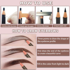 KAIQIKAIXI waterproof eyebrow pencils packaging for all-day wear
