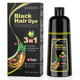 KAISASA champú-tinte 3 en 1 en botella para cobertura natural de canas.