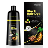 KAISASA champú tinte 3 en 1 envase de 500 ml, práctico para almacenamiento.