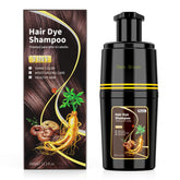 kaisasa tinte para cabello marron oscuro, botella visible con cobertura de canas