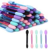 Kalione disposable double-head eye-shadow applicator dual-ended for precise, mess-free makeup application.