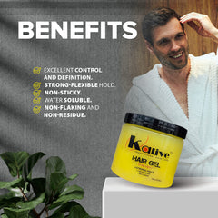 KALIVE 2 STYLE gel para todos los tipos de cabello ofrece fijación estable.