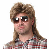 Kaneles Mullet Wig front view showing pre-styled, heat-resistant fibers for quick party-ready wear.