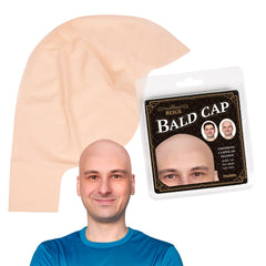 Kangaroo bald cap close-up brown-beige skin tone for seamless makeup