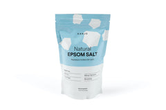 Kanjo Sal Epsom Natural, dispersión en agua, alivio suave de músculos.