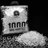 KANPRINCESS 1000pcs clear hair bands for bulk family use and versatile styles.