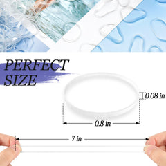 KANPRINCESS 30mm hair elastic ties ideal for ponytails and braids.