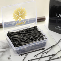 KANPRINCESS Color assortment bobby pins in black, brown, bronze, gold, silver