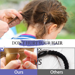 KANPRINCESS soft rubber hair ties designed for comfortable, light hold.