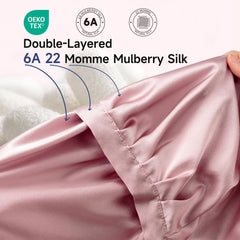 Kaome 22 momme mulberry silk bonnet shows premium quality for frizz control.