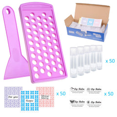 Kare & Kind clear lip balm tubes with twist caps ready for customization