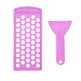 Kare & Kind lip balm filling tray with 15mm holes for quick, even fills.